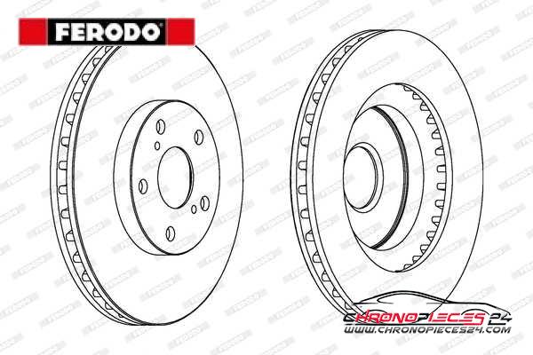Achat de FERODO DDF1646C Disque de frein pas chères