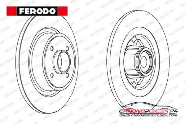 Achat de FERODO DDF1656-1 Disque de frein pas chères