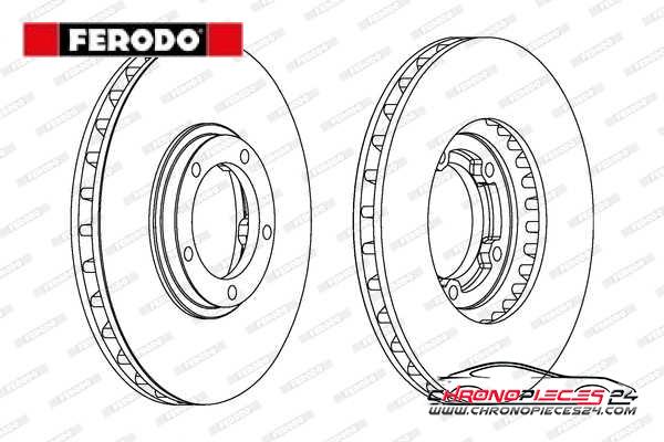 Achat de FERODO DDF1658 Disque de frein pas chères
