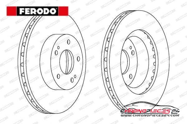 Achat de FERODO DDF1659C Disque de frein pas chères