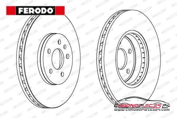 Achat de FERODO DDF1664C Disque de frein pas chères