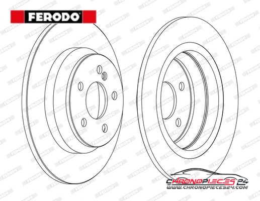 Achat de FERODO DDF1675C Disque de frein pas chères