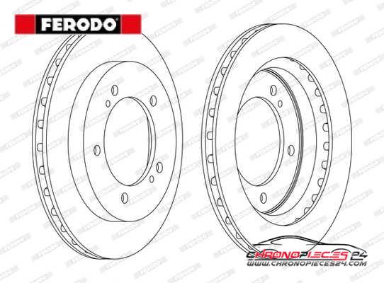 Achat de FERODO DDF1687C Disque de frein pas chères
