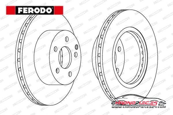 Achat de FERODO DDF1688C Disque de frein pas chères