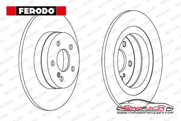 Achat de FERODO DDF1691C Disque de frein pas chères