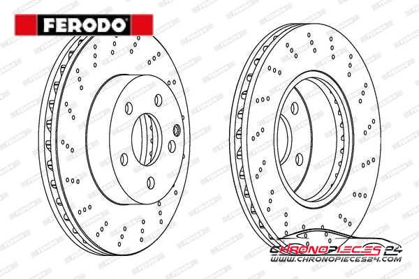 Achat de FERODO DDF1693C Disque de frein pas chères