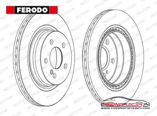 Achat de FERODO DDF1700C Disque de frein pas chères