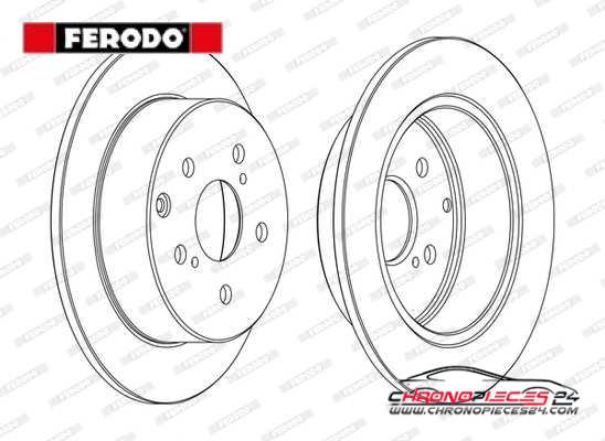 Achat de FERODO DDF1704C Disque de frein pas chères