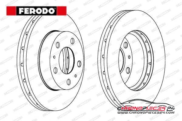 Achat de FERODO DDF1718-1 Disque de frein pas chères