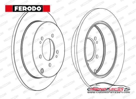 Achat de FERODO DDF1737C Disque de frein pas chères