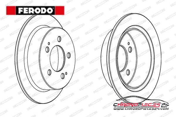 Achat de FERODO DDF1753C Disque de frein pas chères