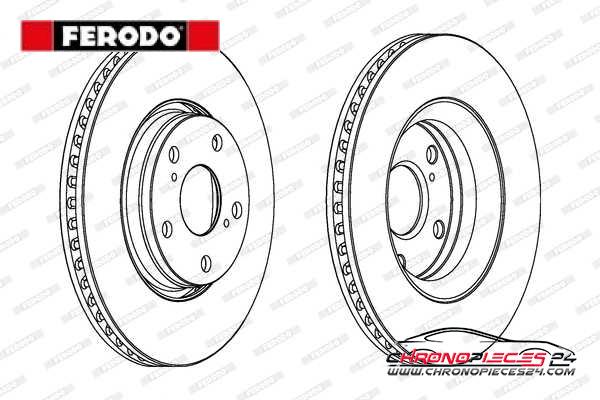 Achat de FERODO DDF1756C Disque de frein pas chères