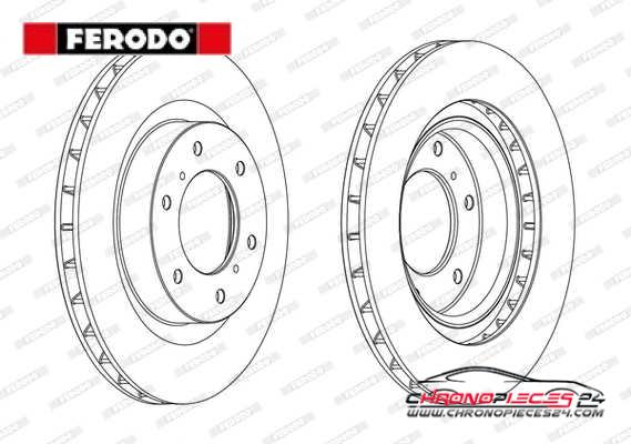 Achat de FERODO DDF1757C Disque de frein pas chères