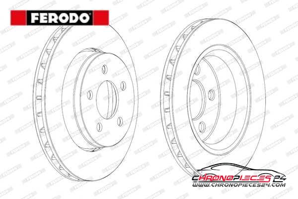 Achat de FERODO DDF1759 Disque de frein pas chères