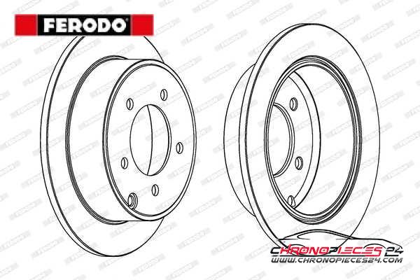 Achat de FERODO DDF1762C Disque de frein pas chères