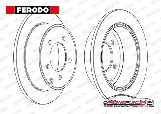 Achat de FERODO DDF1762C Disque de frein pas chères