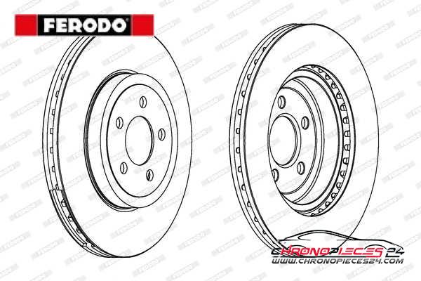 Achat de FERODO DDF1765C-1 Disque de frein pas chères