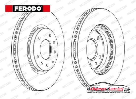 Achat de FERODO DDF1768C Disque de frein pas chères