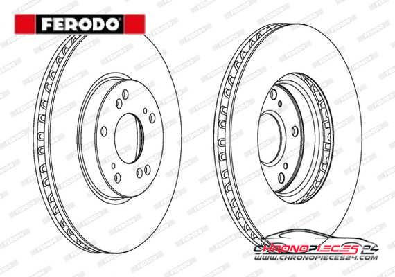 Achat de FERODO DDF1775C Disque de frein pas chères