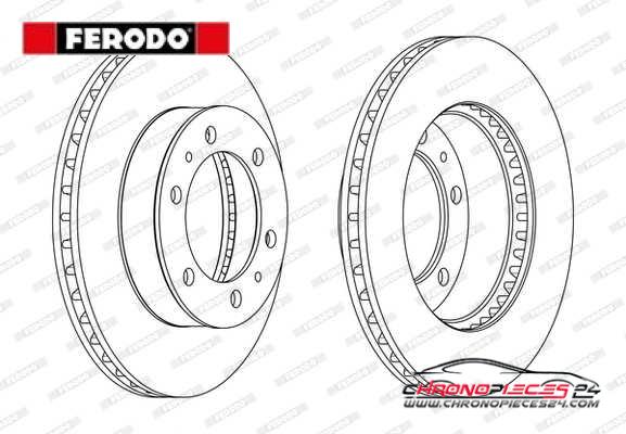 Achat de FERODO DDF1783C Disque de frein pas chères