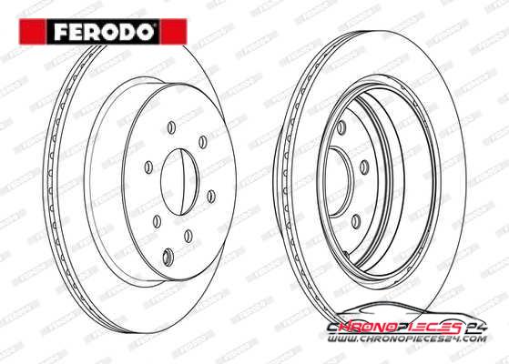 Achat de FERODO DDF1785C Disque de frein pas chères