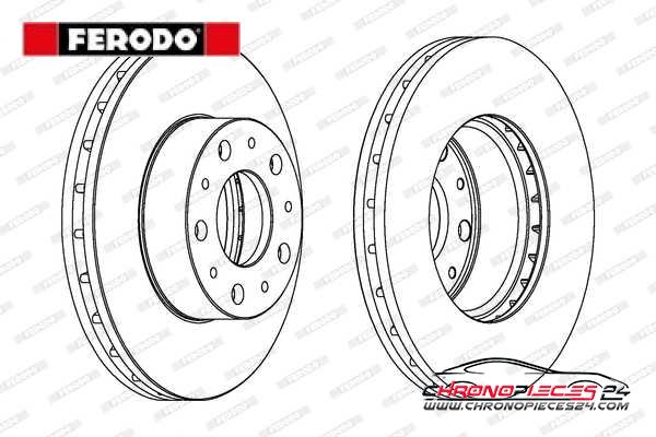 Achat de FERODO DDF1800C Disque de frein pas chères