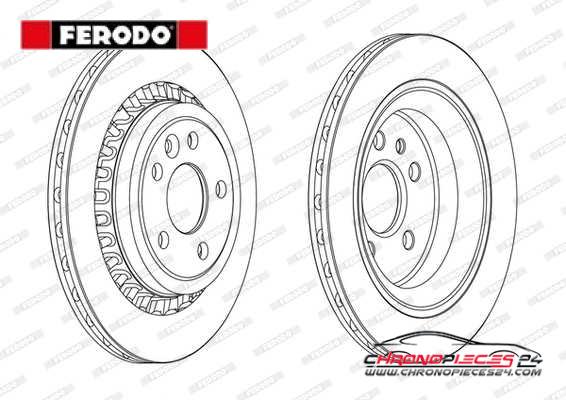 Achat de FERODO DDF1802C Disque de frein pas chères