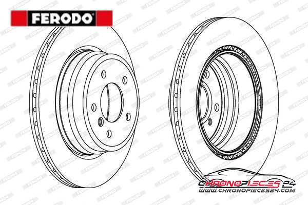 Achat de FERODO DDF1812C-1 Disque de frein pas chères