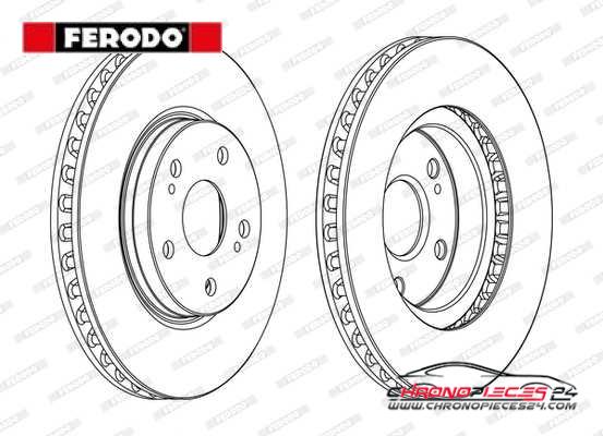Achat de FERODO DDF1814C Disque de frein pas chères