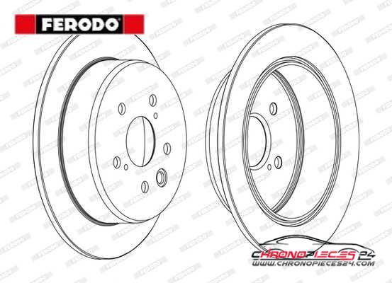 Achat de FERODO DDF1815C Disque de frein pas chères