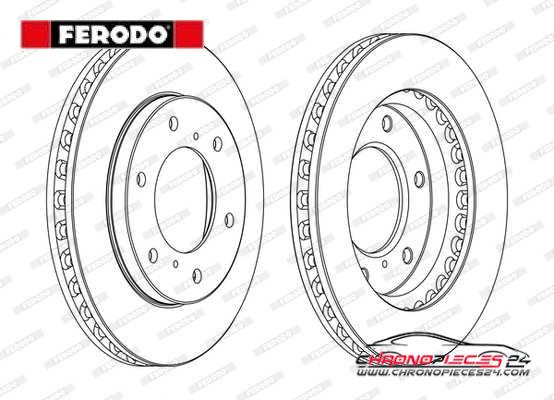 Achat de FERODO DDF1818C Disque de frein pas chères