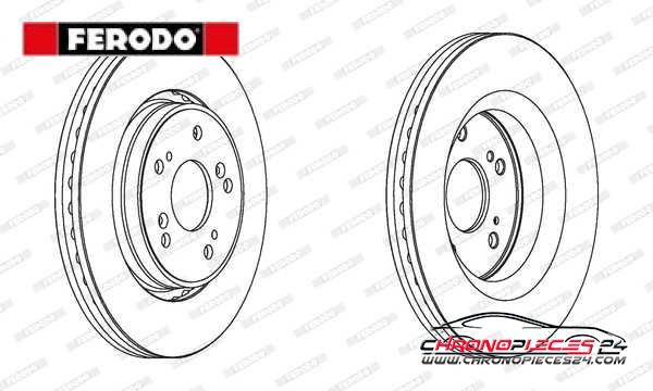 Achat de FERODO DDF1820C Disque de frein pas chères