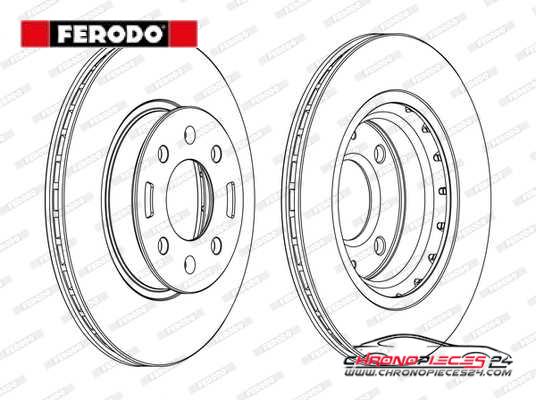 Achat de FERODO DDF1840C Disque de frein pas chères