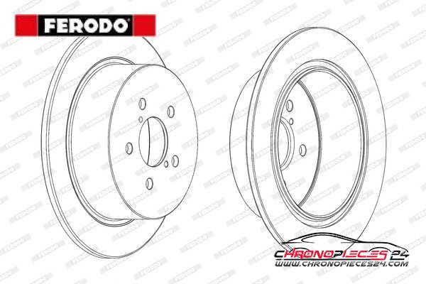 Achat de FERODO DDF1903C Disque de frein pas chères
