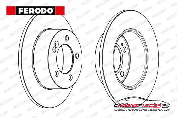 Achat de FERODO DDF1976C Disque de frein pas chères