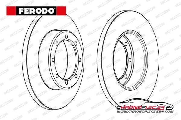 Achat de FERODO DDF1977C Disque de frein pas chères
