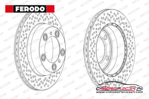 Achat de FERODO DDF2028C Disque de frein pas chères