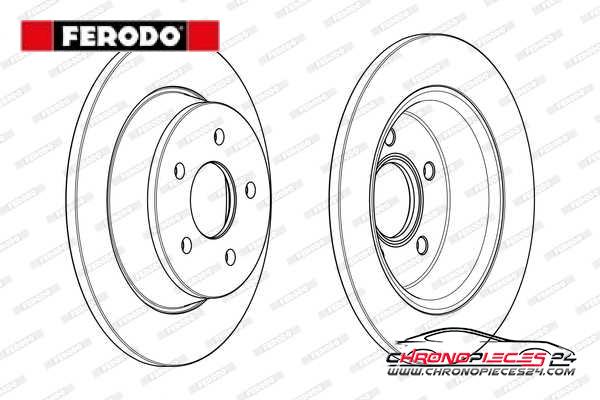 Achat de FERODO DDF2058C Disque de frein pas chères