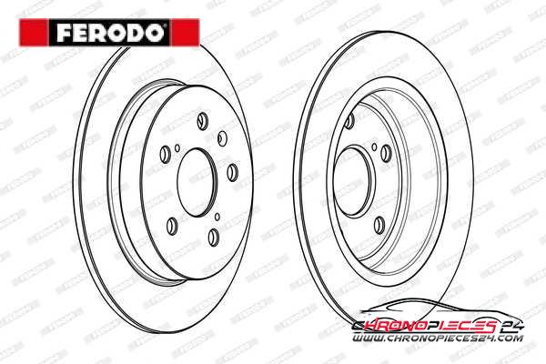 Achat de FERODO DDF2067C Disque de frein pas chères