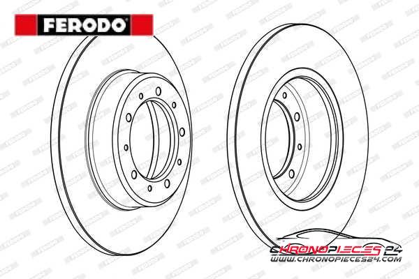 Achat de FERODO DDF2083C Disque de frein pas chères