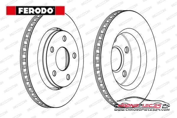 Achat de FERODO DDF2098C Disque de frein pas chères