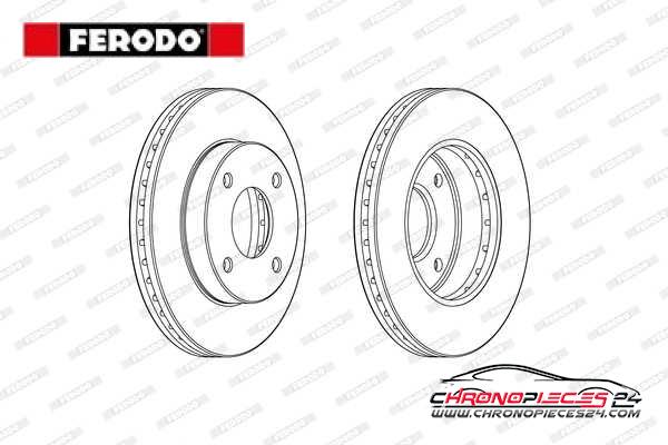 Achat de FERODO DDF2134C Disque de frein pas chères
