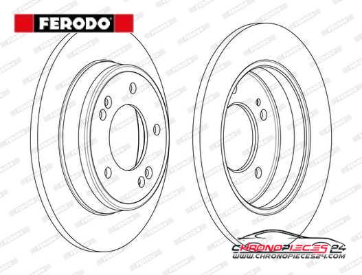 Achat de FERODO DDF2193C Disque de frein pas chères