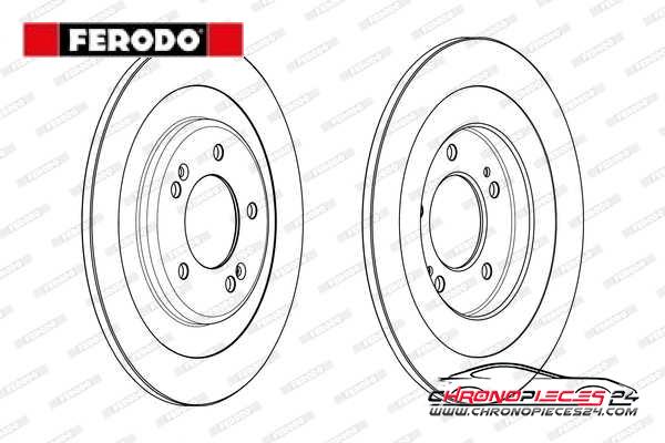 Achat de FERODO DDF2201C Disque de frein pas chères