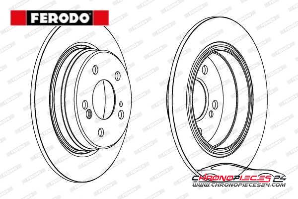 Achat de FERODO DDF224C Disque de frein pas chères