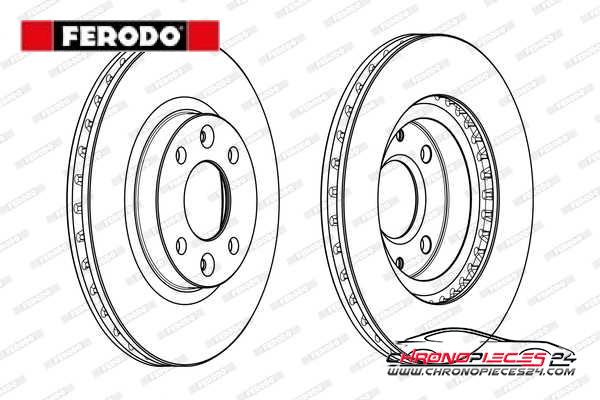 Achat de FERODO DDF2327C Disque de frein pas chères