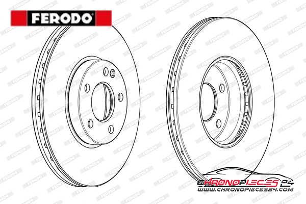 Achat de FERODO DDF2334C-1 Disque de frein pas chères