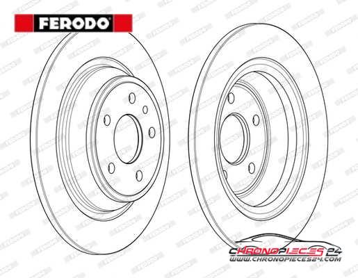 Achat de FERODO DDF2338C Disque de frein pas chères