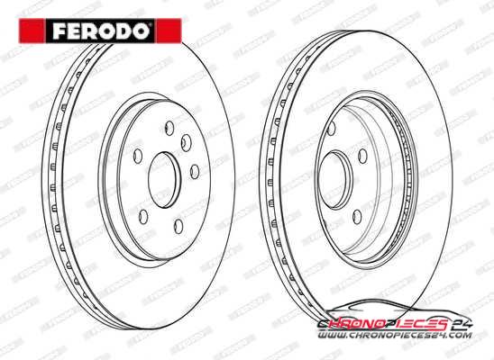 Achat de FERODO DDF2385C Disque de frein pas chères