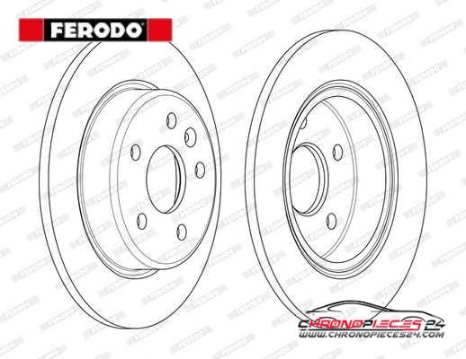 Achat de FERODO DDF2426C Disque de frein pas chères